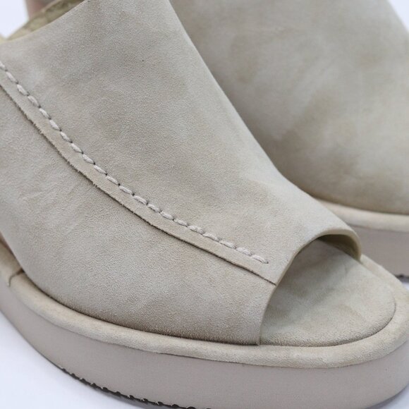 Free People Collection Leather Suede Running in Wedges Cafe/ Beige Women's SZ 9 - Picture 13 of 15